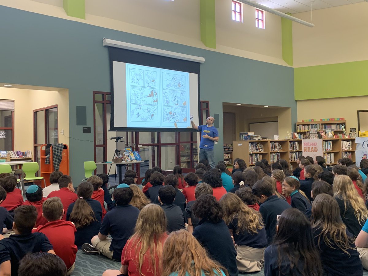 21stStacy's tweet photo. So excited to welcome comic artist Gregg Schigiel @Davis_Academy #authorvisits #davis4 #davis5 https://t.co/oK2IpF5F1t