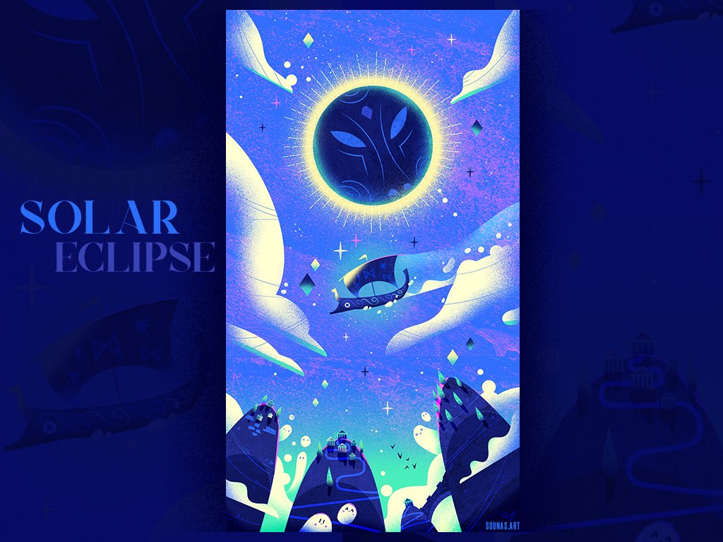 sounas's tweet photo. :::Solar Eclipse::: by Elias Sounas https://t.co/pFaqsswACG #dribbble #illustration #AdobeIllustrator https://t.co/iDu263uxYo