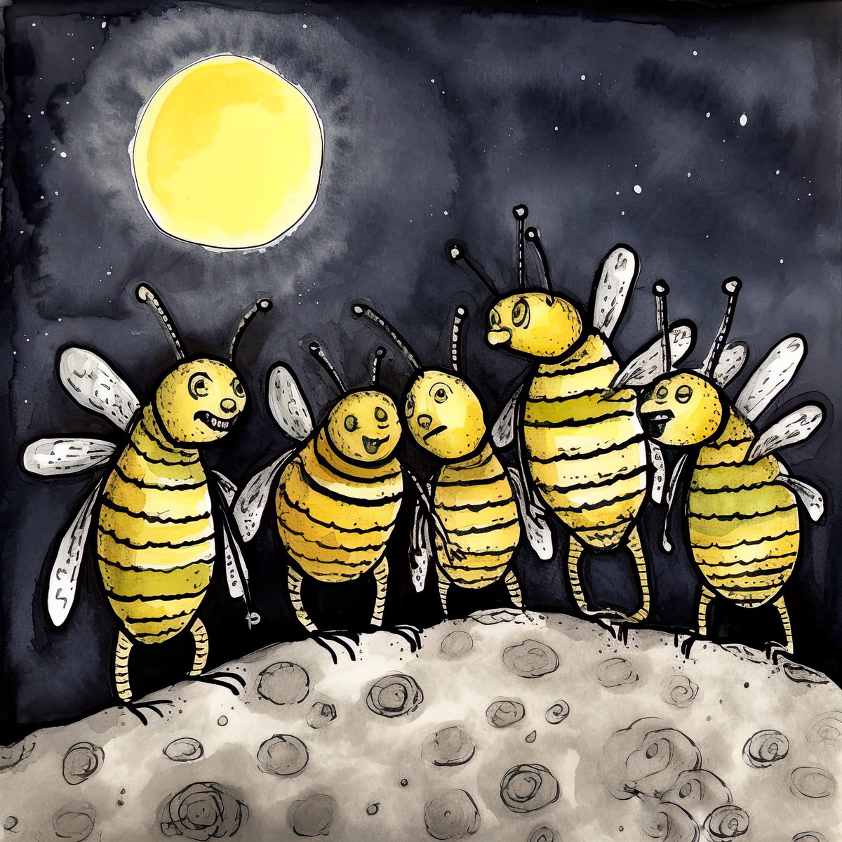 CurlyP139's tweet photo. GM These littles bees are getting ready to go #tothemoon #beestothemoon https://t.co/HRx0jkVVU6