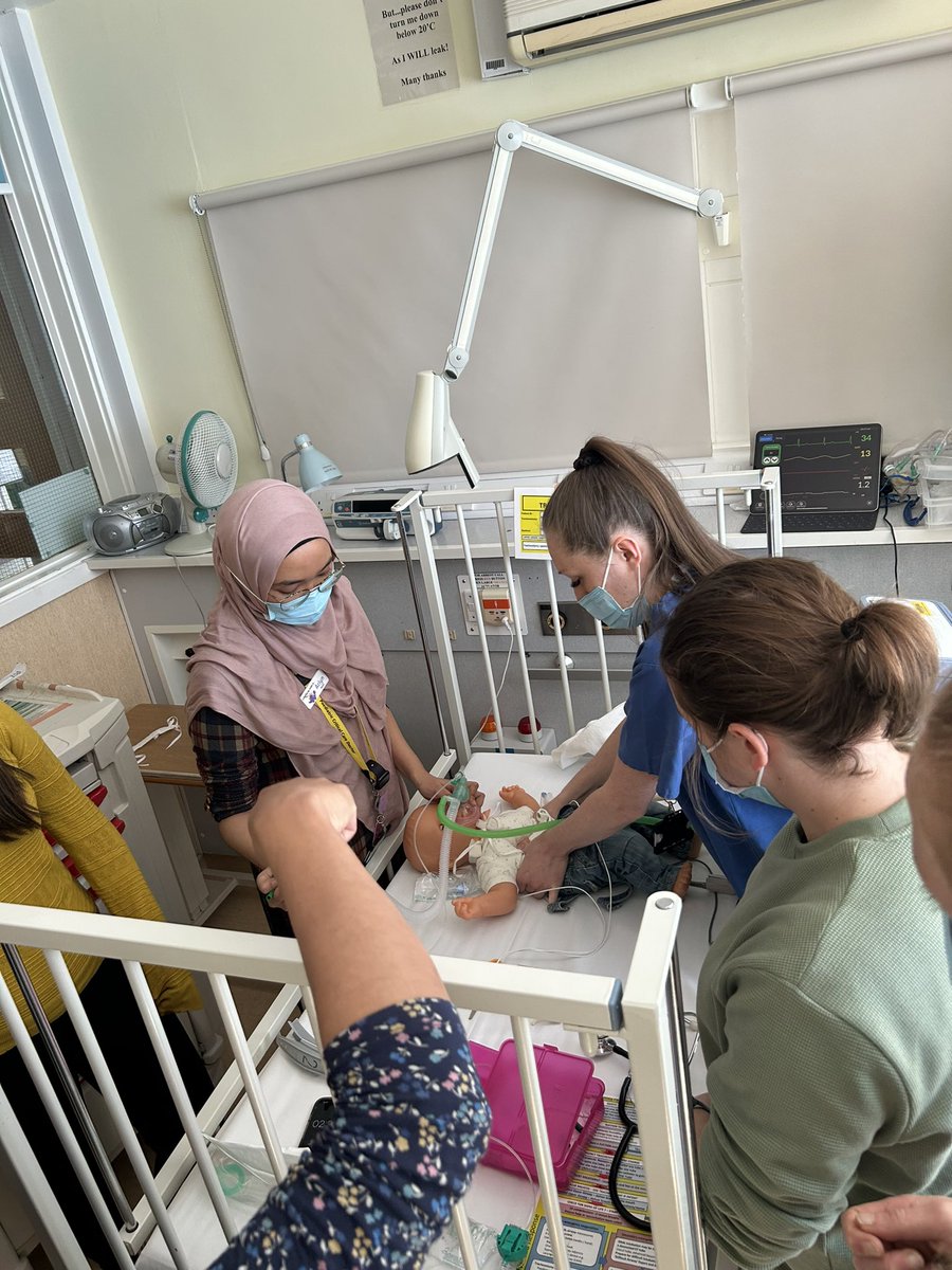 PCCUed_NUH's tweet photo. @PCCUatNCH trainee simulation teaching supported by our fabulous nursing team 🌟 - all things tracheostomy @AartiMistry5 @dr_dmbird @crjstewart https://t.co/K6gAeyXqGr