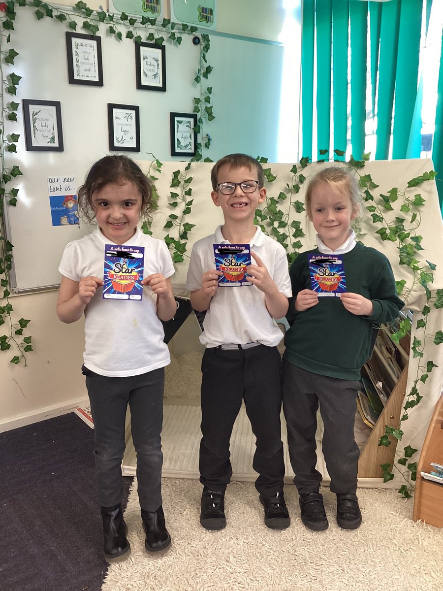 BaderPrimary's tweet photo. WOW! Well done to our reading stars in Y1T this week! #AimingHigh #ReadfortheStars #RRS #Article29 #BaderReading 📚⭐️🤩 https://t.co/1HbnrIsrkj