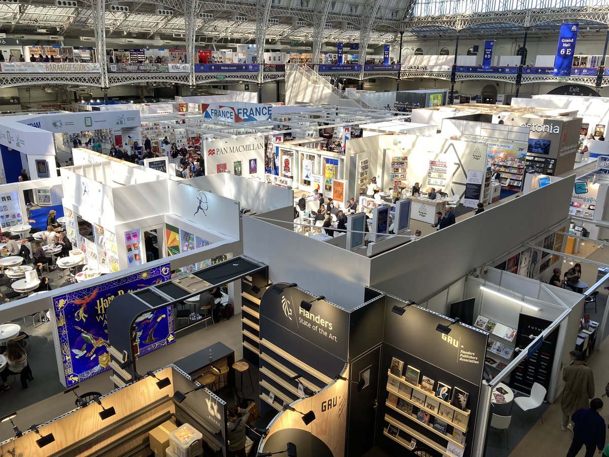 bailhill's tweet photo. It’s at times like this that I yearn for a bigger bookshop… @LondonBookFair @DoubledayUK 
The only place for any self-respecting bookseller to be…#londonbookfair2023 https://t.co/PBNQZbOt3o