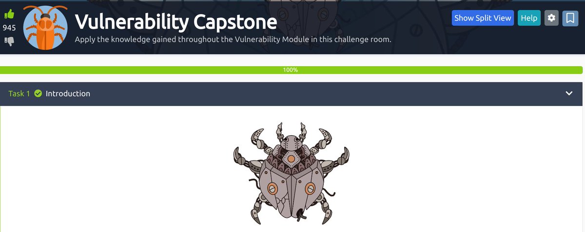 AshwinSingh473's tweet photo. Day 3/50 of Learning Ethical Hacking✅
Completed the Vulnerability Capstone room! Check it out from @tryhackme https://t.co/t3WFQEKlTA #webapplication #exploit #vulnerabilitymodule #RCE #RemoteCodeExeuction #infosec https://t.co/TgPeYvt53k