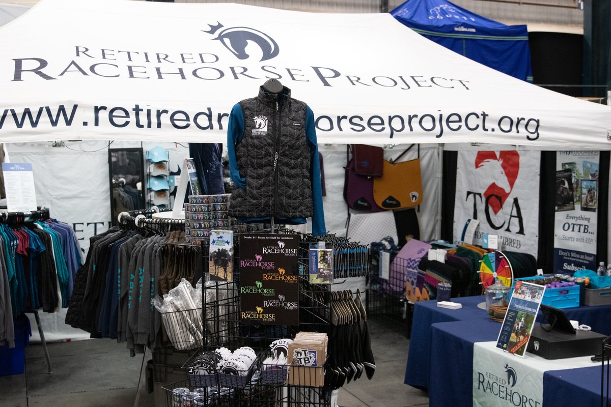RRP_TBMakeover's tweet photo. Shop 'til you drop at the RRP Booth #106 at #LRK3DE! We'll have NEW logowear that debuts at the Kentucky 3-Day, plus free copies of OTTB Mag, tickets for the RRP Super Raffle, and more. Get all the details: https://t.co/rlbJ7TcldB https://t.co/MioQb8nfD4