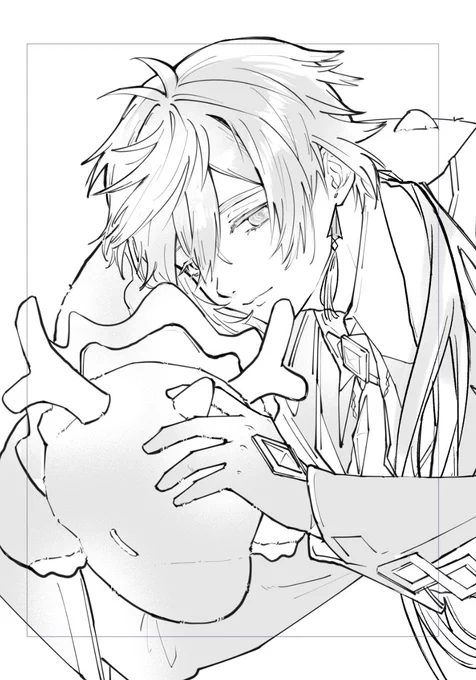 必死に表紙を描いているよ 