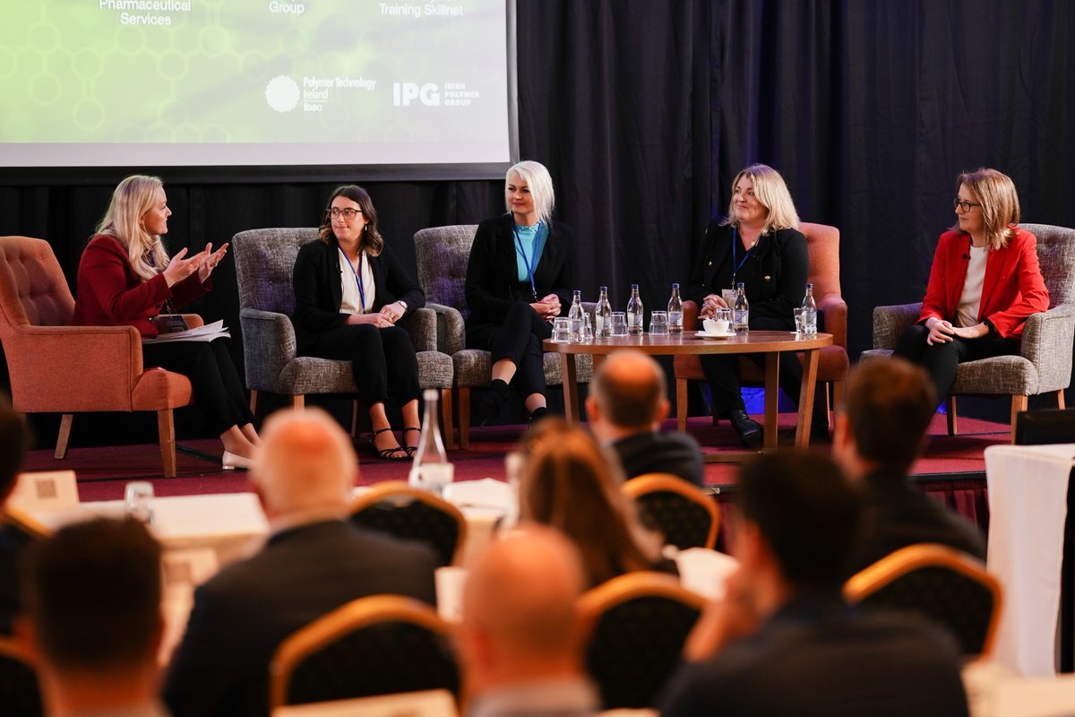 FPTSkillnet's tweet photo. #FirstPolymerTraining Manager Catherine Collins spoke at the #APC23 panel on female leadership within the polymers industry highlighting the multiple avenues, supports and funding available to women who wish to pursue a career in plastics.
#WomenInSTEM https://t.co/ShOSaogcR5