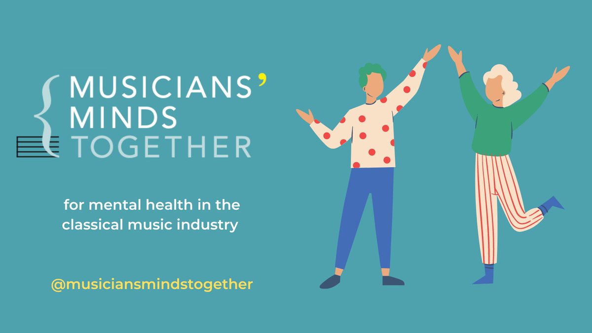 We are on twitter! Musicians' Minds Together is a non-for-profit organisation for the awareness of mental health within the classical music industry. Please share!