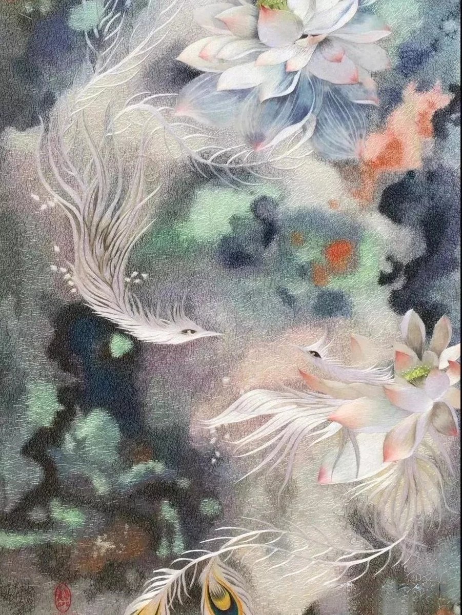 LanXin2021's tweet image. 「絲線縫韶華，紅塵千帳燈」

#蜀綉 #ShuEmbroidery 系中國四大名綉之一，喺巴蜀地區傳承至今，已有上千年嘅歷史。蜀綉具有鮮明嘅地方特色同文化內涵，呈現出大膽誇張、想象豐富、幽默逗趣、貼近生活嘅藝術風格。

#非遺中國 #ChineseCulture  
#IntangibleCulturalHeritageInChina 🇨🇳