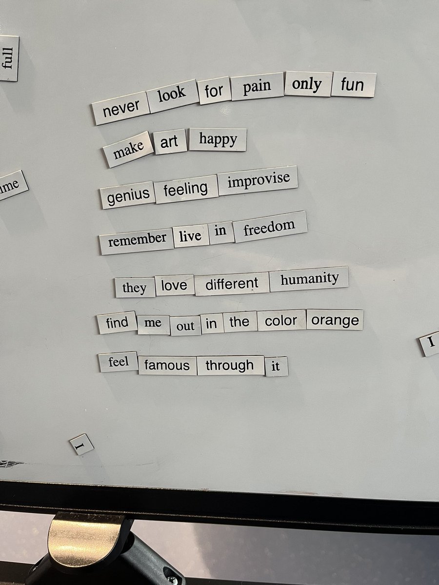 deltaliterary's tweet photo. Here are some of the magnetic poems from Unbound last weekend. Do you spot yours? 🌻 https://t.co/BOovK5f5os