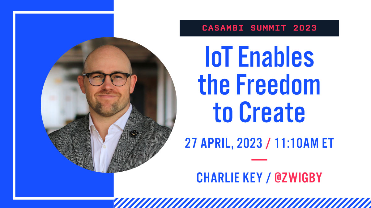We’re delighted to share that Charlie Key @Zwigby will be presenting at the upcoming Casambi Summit. He’ll be talking about IoT and how it is being used to empower the freedom to create a brighter, sustainable, and more profitable future. Register Now hubs.ly/Q01Mc-QR0