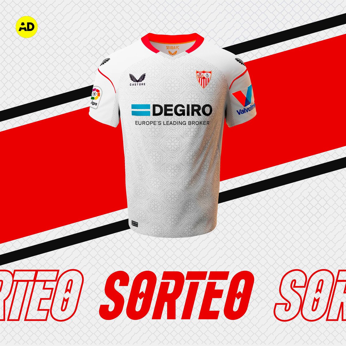 Offsider_ES's tweet photo. 🎁 ¿Quieres ganar una 𝗰𝗮𝗺𝗶𝘀𝗲𝘁𝗮 del Sevilla?

📌 Si esta noche el Sevilla gana con gol de En-Nesyri o de Ocampos, 𝘀𝗼𝗿𝘁𝗲𝗮𝗺𝗼𝘀 una camiseta entre los que den RT y nos sigan.

🍀 ¡Mucha suerte a todos los participantes! https://t.co/mo6Z08DdAT