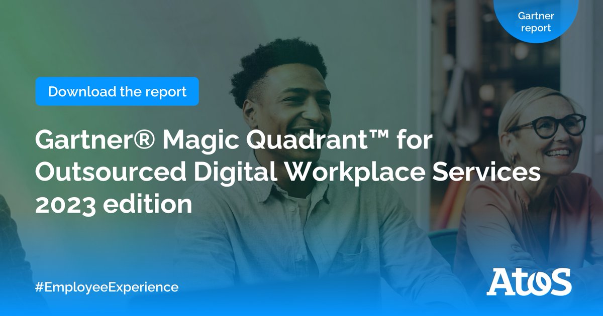 Atos's tweet photo. [#EmployeeExperience] 👨‍💼 With its holistic #workplace services offering, we focus on employee experience with a commitment to deliver business outcomes, technical innovation &amp; strong commercial terms. Download the #DigitalWorkplace #FutureOfWork report. https://t.co/s9tD5LBgH2 https://t.co/0LhPLwG8yT