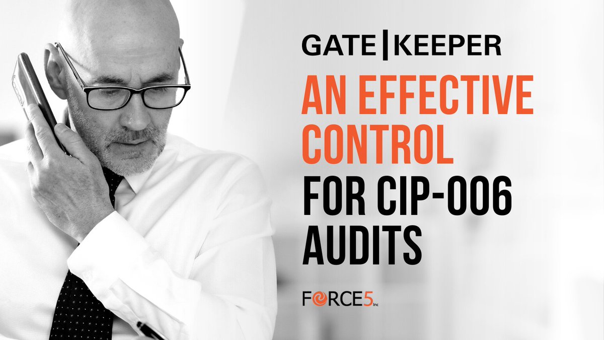 Force_5's tweet photo. CIP-006 consistently ranks as a top NERC violation for power utility companies. https://t.co/e6hWYyFIRm Learn how Gatekeeper can automate your CIP-006-R2 compliance so you're #AlwaysAuditReady. #AnnualAudit https://t.co/oyG0OjOOhu