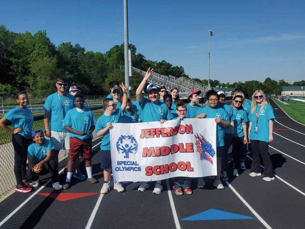Good luck to our middle school students competing in the Jackson County Special Olympics! #jmsdragons #specialolympics