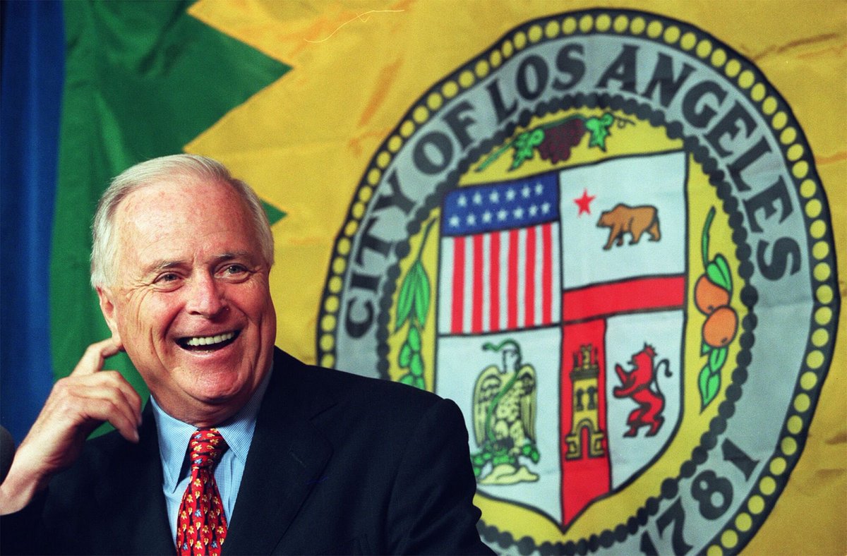 TheCrisComCo's tweet photo. It was a privilege  to serve a man of action who loved L.A. Job well done, @RichardJRiordan. God Bless and Rest in Peace, our friend. https://t.co/gtiJsfMBiJ