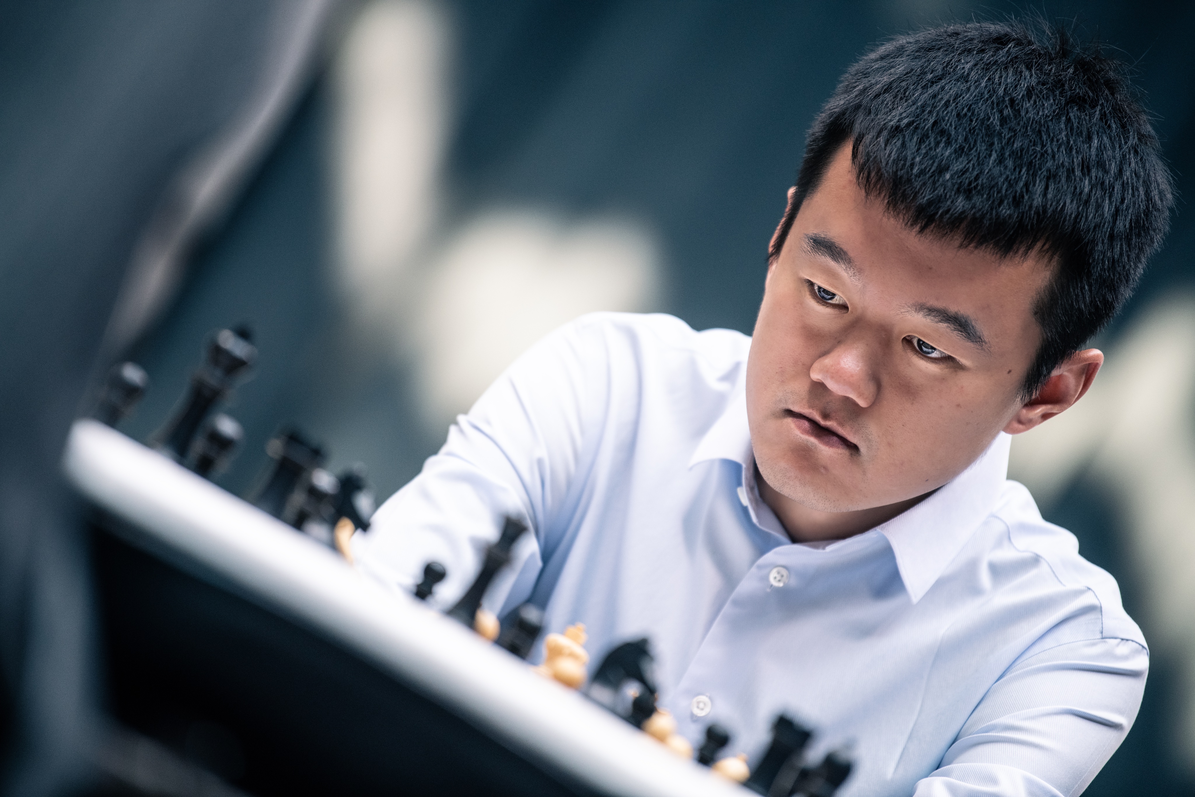 International Chess Federation on X: Ding Liren: Actually, I am not so  nervous at this point I needed to tell myself the game was very  important, but I did not feel emotional. #
