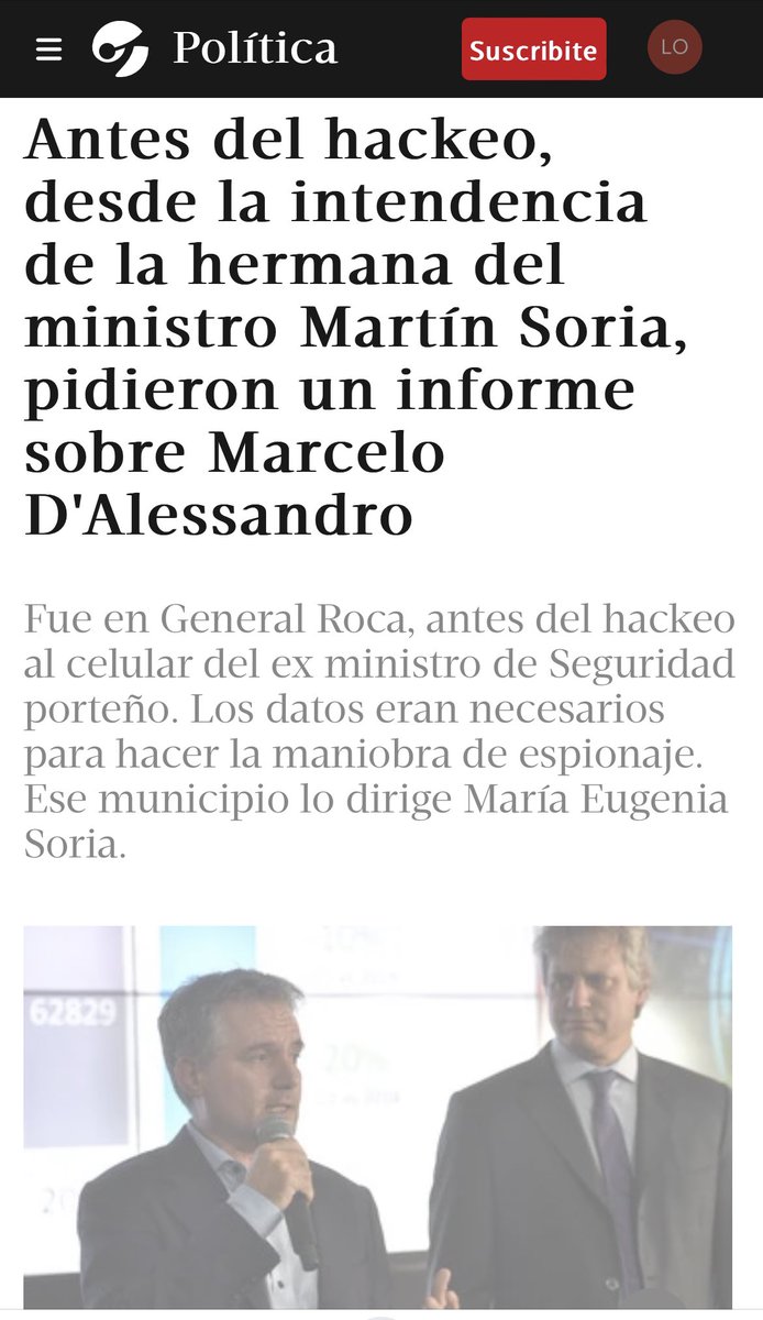 Weretilneck's tweet photo. Queremos saber si el Municipio de General Roca utiliza fondos públicos para espiar a integrantes de otro espacio político. Si es una práctica habitual y si lo hacen con nosotros también. ¿Desde el @proargentina avalan estas prácticas de la familia socia de Aníbal Tortoriello? https://t.co/GPC1eVAAVc