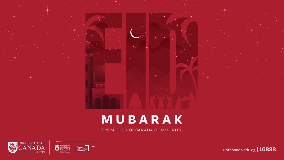 Eid Mubarak from our community to you and your loved ones. 
Please note that the Universities of Canada campus and the Customer Relations Office (CRO) will be closed from Thursday, April 20th, until Tuesday, April 25th. 

#UofCanada