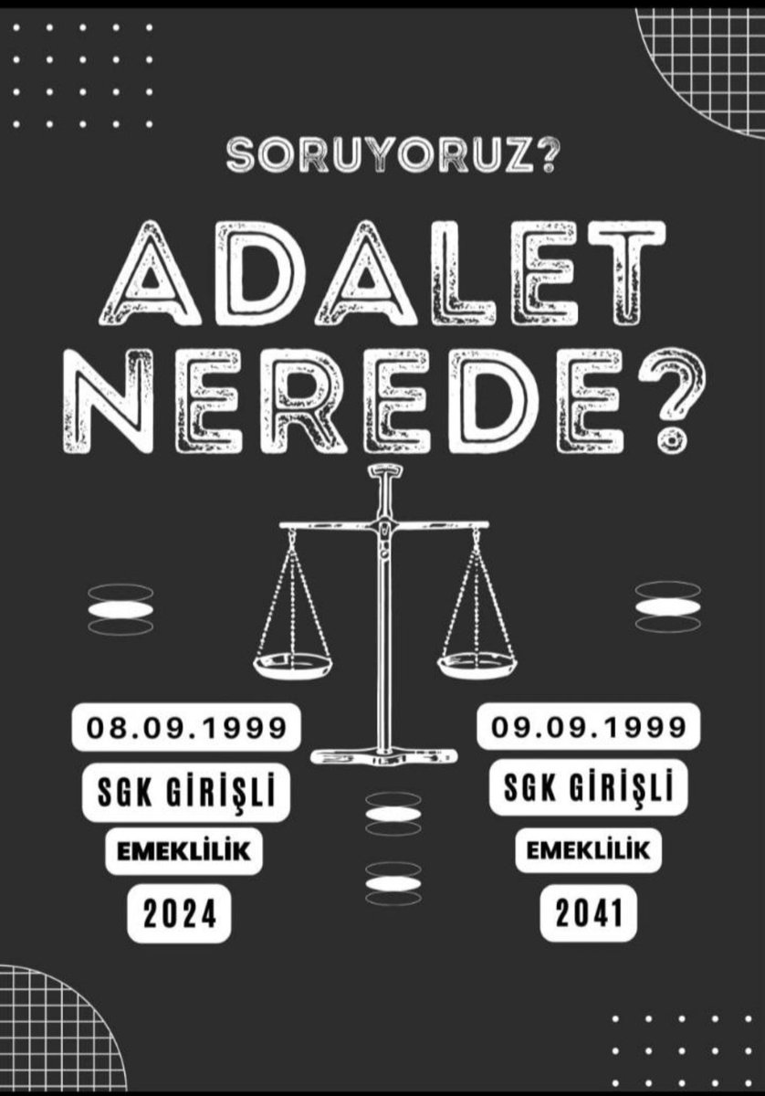 2000 sonrası Sgk'lı Adalet istiyor. Kıyak emeklilik değil. 

Hz Ali #BuSecimÇokOEnemli TEŞEKKÜRLER ERDOĞAN Neden 15 #BizdenDeSanaSÖZ Nükleer Tüpçü Defne Samyeli Hazal Kaya #CHP
#2000LereAdilKademe