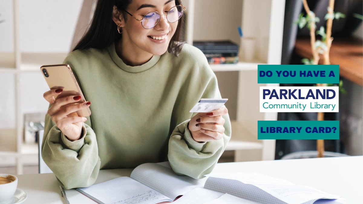 A Parkland Community Library card gives you access to books, ebooks, audiobooks, magazines, digital resources, the Library of Things, museum passes, events, and more all for free!

Sign up for a PCL card today!

parklandlibrary.org/library-cards/

#parklandcommunitylibrary #librarycard