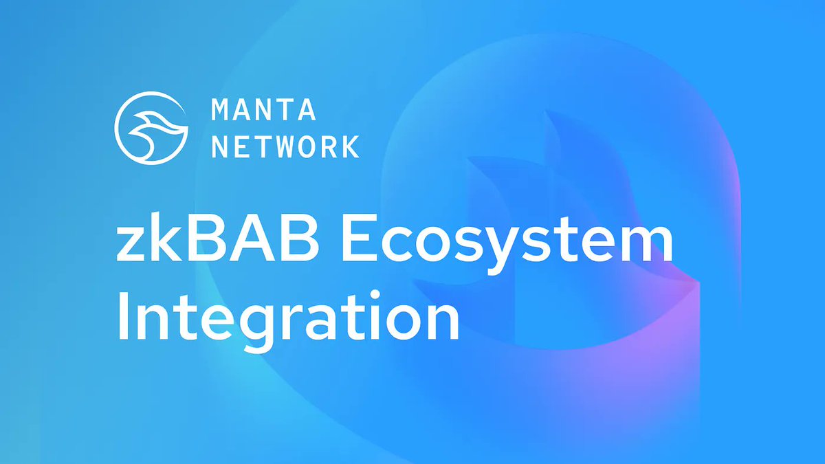 zkBAB Integration into the 🔥Entire Manta Ecosystem🔥 We're pleased to announce that zkBABs, the privacy-enhanced version of BABs (Binance Account Bound tokens), will play an integral role in the growth of @MantaNetwork🪄 Get the free OAT below🆓👇 galxe.com/mantanetwork/c…