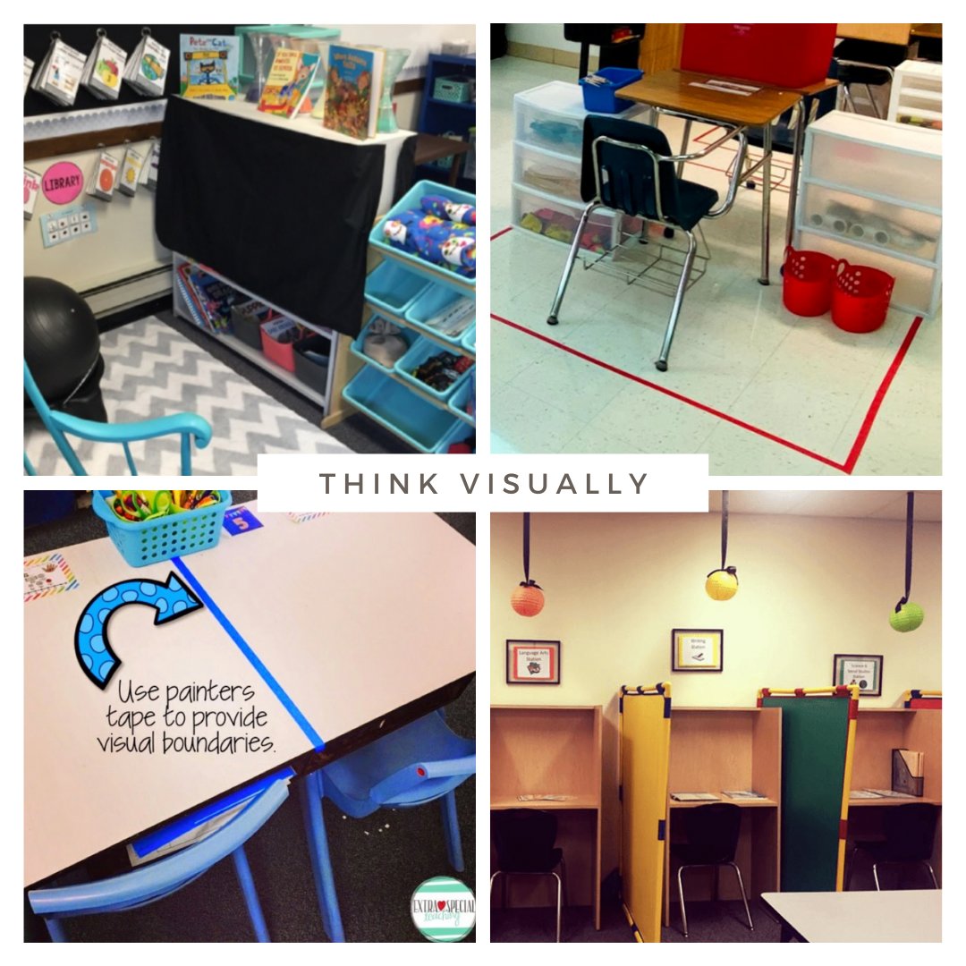 MOProjectAccess's tweet image. We can use furniture to organize &amp;amp; structure our classrooms to create visual boundaries for our students. Visual boundaries help our students have a predictable &amp;amp; specific place for materials, toys, &amp;amp; activities. They also help students know what is available &amp;amp; what is not!