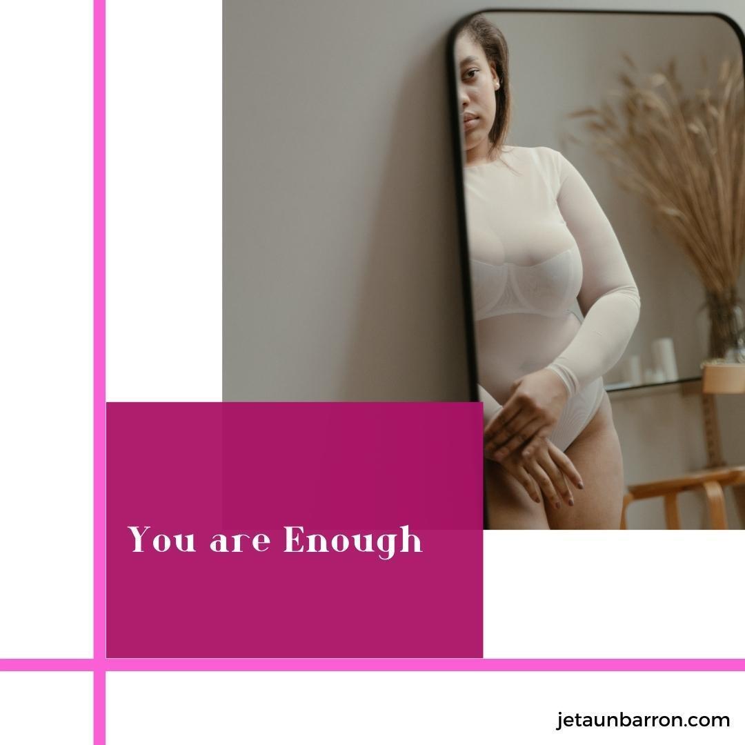 Je_Taun's tweet photo. You don't have to try to become more worthy, more valuable, more acceptable, or more lovable. You are already all those things. There are things you might want to be more of. Accept yourself for who you are because you are enough.
#selfdevelopment #selfdevelopmentjourney https://t.co/z7LLlefd5z