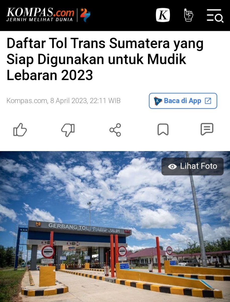Mudik lancar di era Jokowi!
Hasil karya Bapak Infra-struktur Basuki PUPR.
Infra-struktur emang ga bisa dimakan.
Cukup dinikmati dgn rasa bersyukur.
Meskipun piciknya hati selama ini terus bergejolak di kalangan kaum nyinyir.
Toh tetap didoakan smp dgn selamat di kampung halaman👌