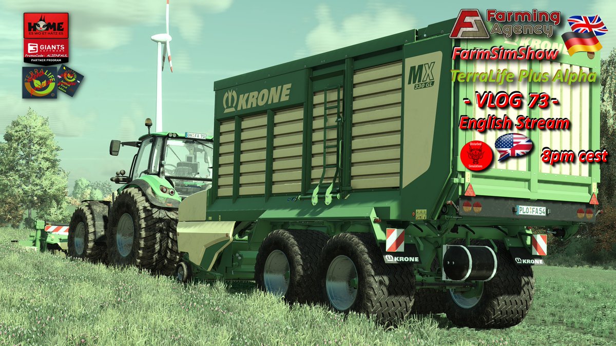 FarmingAgency's tweet photo. #Livestream 8pm cest
#Vlog73
#EnglishStream
#FarmingSimulator22
#TerraLifePlusAlpha
#FarmLikeNeverBefore
#MasterOfBales
#FoodIsLove
#SupportingUsDoesNotHurtYou
#Year2SeasonsPass PromoCode ALIENPAUL
#DSV
#TerraLifePlus alpha Streams

https://t.co/Pe8syRj4Fk https://t.co/ZHMrYnKuTh