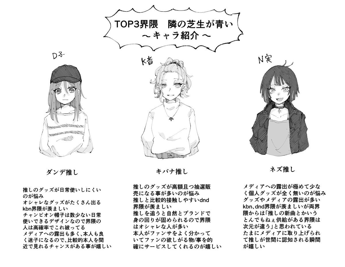 TOP3界隈 隣の芝生が青い 