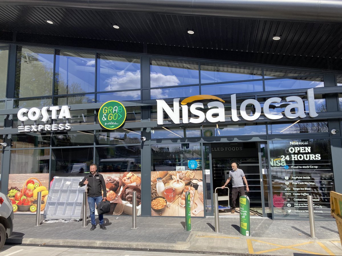 The Swan service station. Fascia gone up today, and looking amazing. Can’t wait to start trading at this amazing site next week <a href="/NisaLocally/">Nisa Local</a>