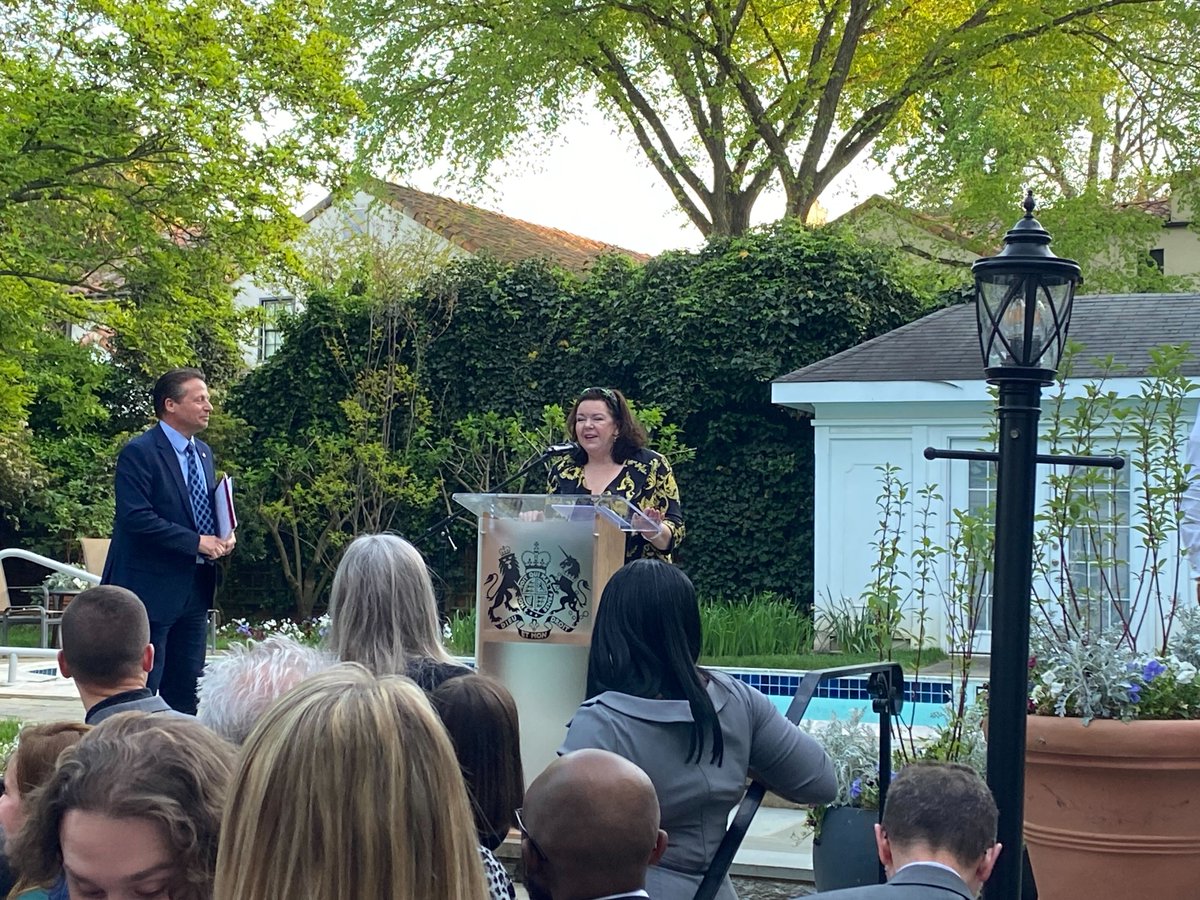 NCARB's tweet photo. Leaders from NCARB and our UK counterpart @ArchRegUK  celebrated the new reciprocity agreement together in Washington, DC, at the British Embassy—hosted by British Ambassador Dame @KarenPierceUK ����

Join today's webinar at 3:30 p.m. (ET) to learn more 🇬🇧🇺🇸https://t.co/1A1JgYP8mG https://t.co/LgwoTeShUF