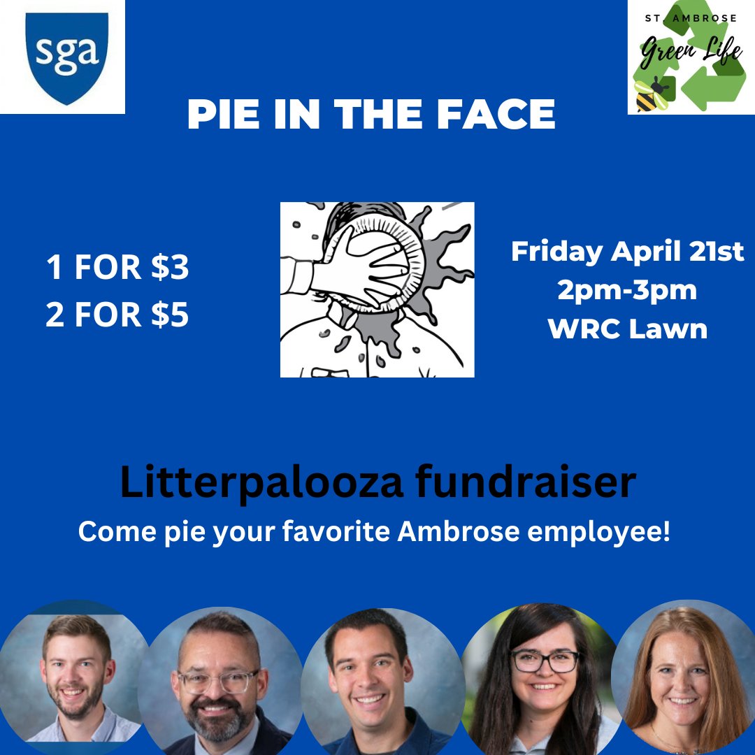 SAUGreenlife's tweet photo. A big day tomorrow celebrating Earth Day on Rogo Patio from 12-3 PM! Help support Litterpalooza at 2 PM with some fun afternoon face-pieing! https://t.co/QGfGI9jVA0