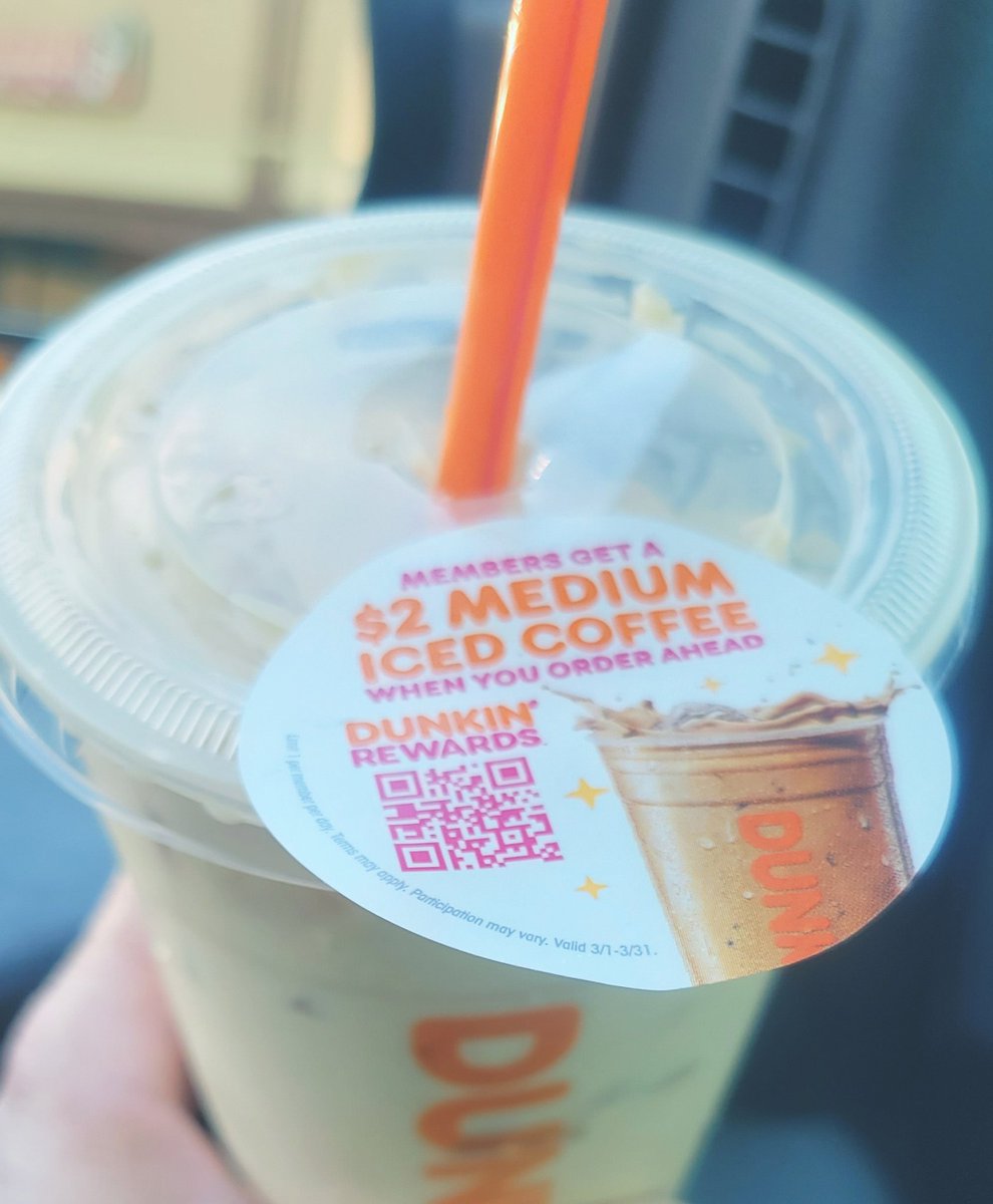 Got my #DDfreemediumcoldbrew it is soooo go! #dunkindonutsaddict☕️☕️☕️☕️☕️☕️☕️☕️☕️☕️☕️☕️☕️☕️☕️