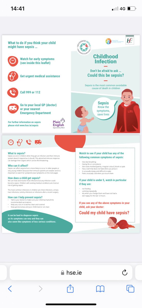 HSE Dublin and Midlands (@hsedubmidlands) on Twitter photo It is Paediatric Sepsis Week and Anne Nolan and Emer Wright from the Paediatric ED in #MRHPortlaoise are raising awareness of the dangers of #sepsis for young children - ‘Could this be sepsis?’ <a href="/HSELive/">HSE Ireland</a> <a href="/HSE_CDI/">HSE Clinical Design and Innovation</a> It is Paediatric Sepsis Week and Anne Nolan and Emer Wright from the Paediatric ED in #MRHPortlaoise are raising awareness of the dangers of #sepsis for young children - ‘Could this be sepsis?’ <a href="/HSELive/">HSE Ireland</a> <a href="/HSE_CDI/">HSE Clinical Design and Innovation</a>