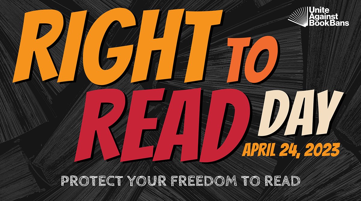 We're proud to participate in #RightToReadDay to protect the freedom to read, support libraries and library workers, and preserve the First Amendment. Join us by taking action at uniteagainstbookbans.org and fighting back against censorship! #UniteAgainstBookBans