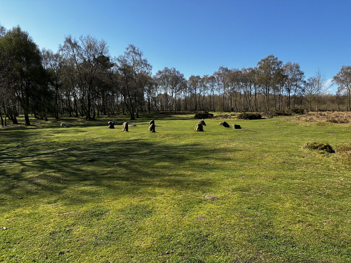 A nice three miler this morning and a stone circle. #peakdistrict #birchover #nineladies