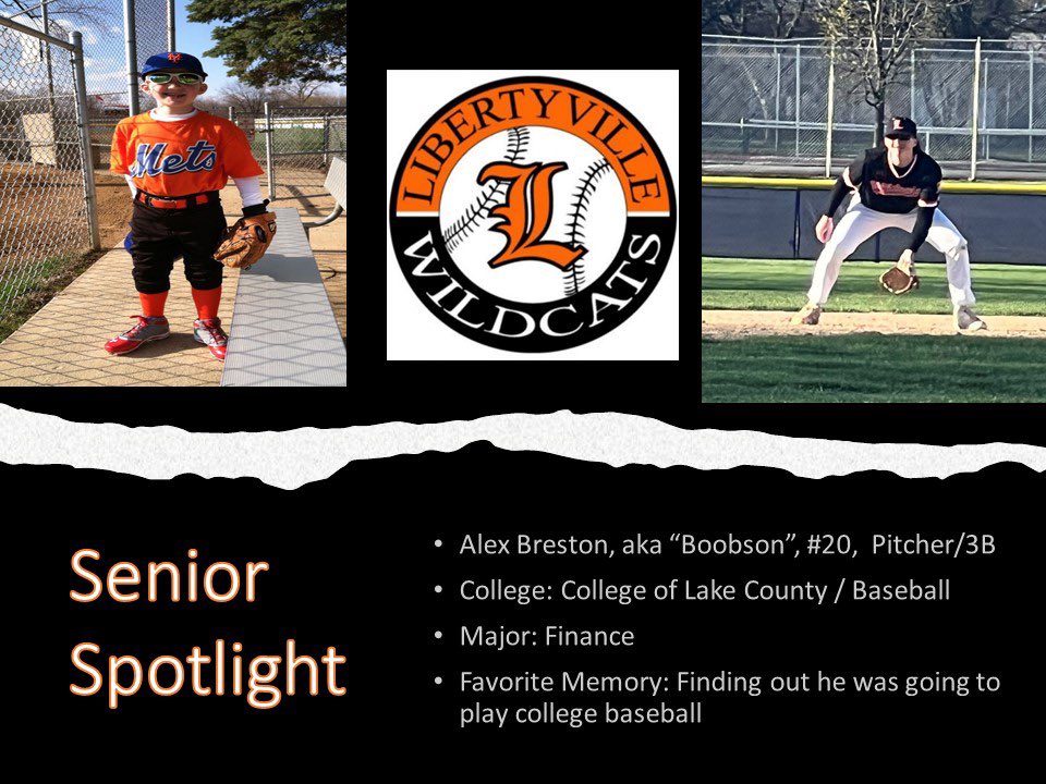 FOWB_lhs's tweet photo. The countdown to senior day has begun.  Spotlighting our first senior, Alex Breston. @AlexBreston 🧡⚾️🖤 https://t.co/CUL4Bv13OT