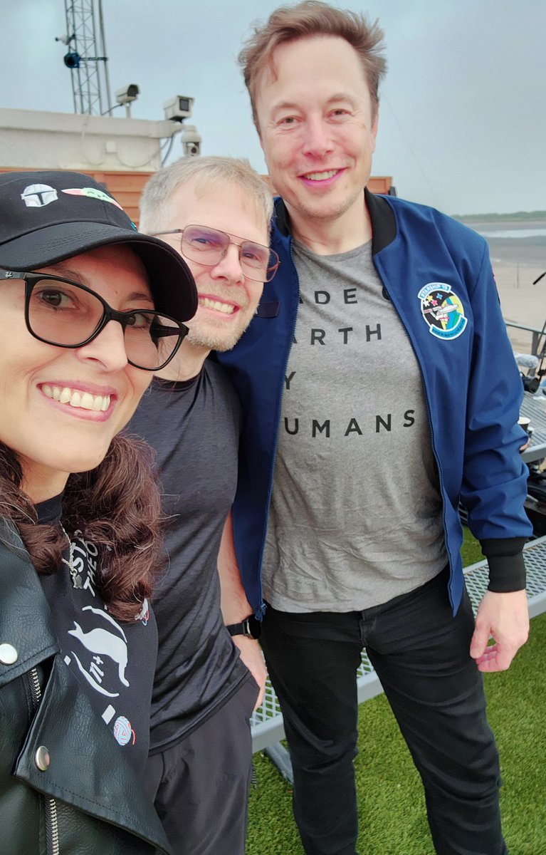 Project2501_117's tweet photo. A big thank you to @elonmusk and @SpaceX for having us out for the launch of Starship! Wow what a sight to see and a force to feel!!! 🚀🚀🚀 https://t.co/oeYRQqzsPl