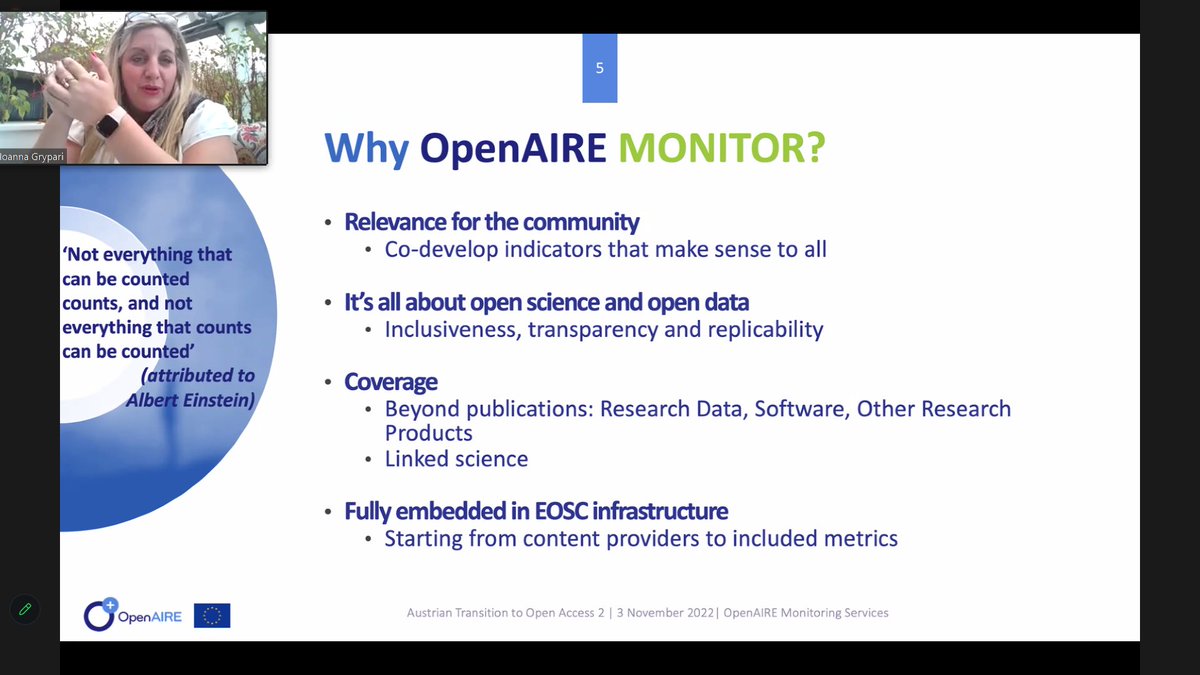OpenAIRE_eu's tweet image. And we are now live with our #MonitorCommunity Call. @igrypml making an introduction about #OpenAIRE_Monitor Service.