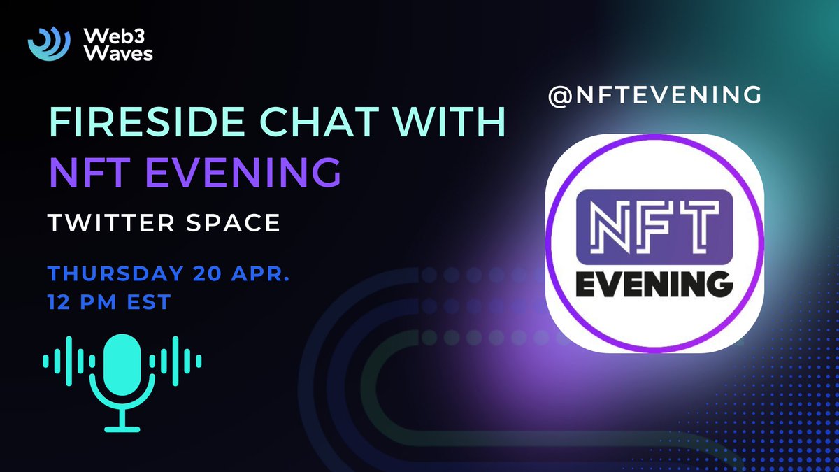 Web3 Waves (@w3waves) on Twitter photo Tick-tock, tick-tock ⏱
The timer is running out, and we're incredibly excited today to speak with <a href="/NFTevening/">NFTevening ɢᴍ</a> and explore new ideas and ways in the NFT space!🤩
Tag your NFT friends, and let's do this!🙌
LINK: x.com/i/spaces/1dRKZ…
#NFTProject #nftarti̇sts #NFTs Tick-tock, tick-tock ⏱
The timer is running out, and we're incredibly excited today to speak with <a href="/NFTevening/">NFTevening ɢᴍ</a> and explore new ideas and ways in the NFT space!🤩
Tag your NFT friends, and let's do this!🙌
LINK: x.com/i/spaces/1dRKZ…
#NFTProject #nftarti̇sts #NFTs