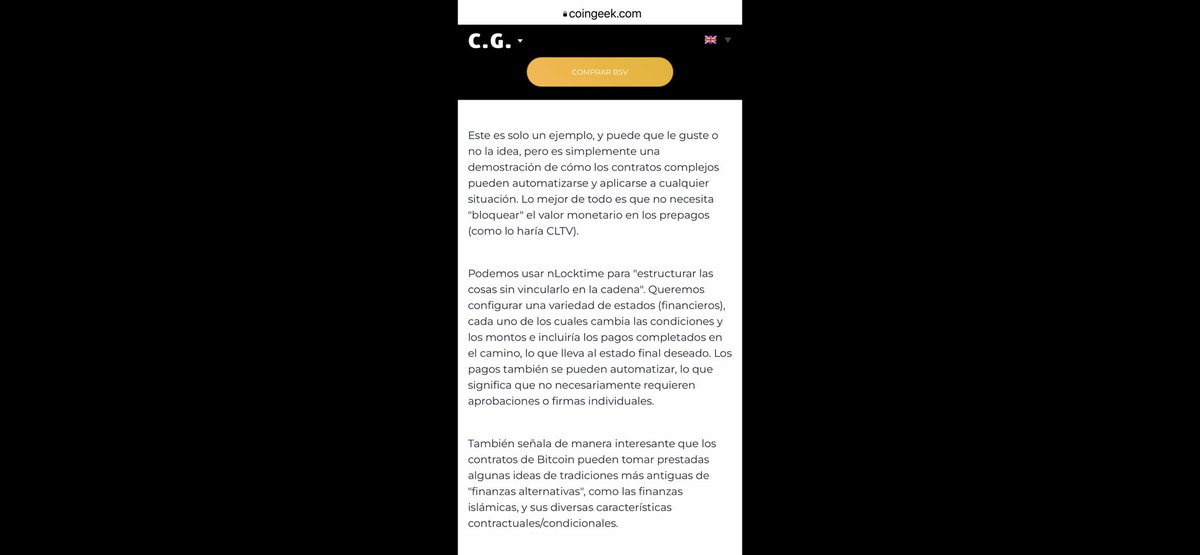 BlogueroDigital's tweet photo. “Podemos usar #nLocktime para "estructurar las cosas sin vincularlo en la cadena". Queremos configurar una variedad de estados (financieros), cada uno de los cuales cambia las condiciones y los montos e incluiría los pagos completados en el camino, lo que lleva al estado final deseado. Los pagos también se pueden automatizar, lo que significa que no necesariamente requieren aprobaciones o firmas individuales.
También señala de manera interesante que los contratos de #bitcoin pueden tomar prestadas
algunas ideas de tradiciones más antiguas de
"finanzas alternativas", como las finanzas islámicas, y sus diversas características contractuales/condicionales.”
@Dr_CSWright
Informa: @BitcoinSVtrain
vía @RealCoinGeek
The #Bitcoin
Masterclasses #4
Dr. Craig Wright
#CoinGeek
➡️https://t.co/XBUPNRx2Pu⬅️⬇️