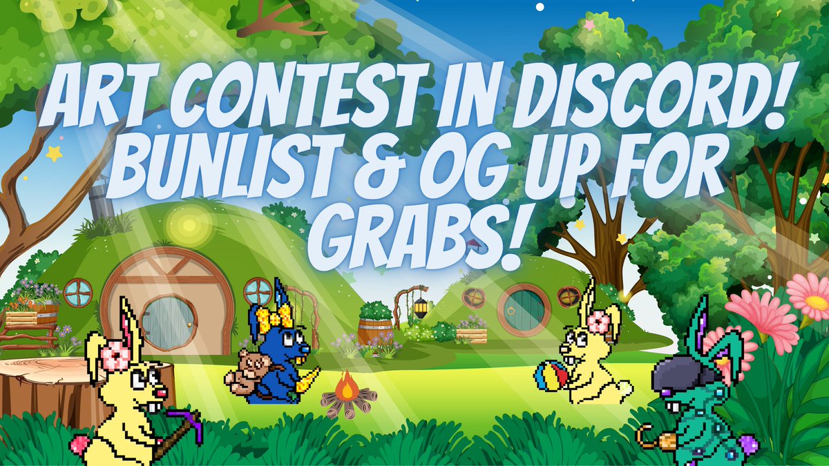 🐰 We celebrate the #SuiNetwork mainnet release with an Art contest!

🥕 Make a drawing, graphic, or anything art related about funnyybuns and post it on your Twitter and in the fan art contest channel!

🎉 Bunlists and OG roles up for grabs, buns! 

👉 discord.gg/funnyybuns