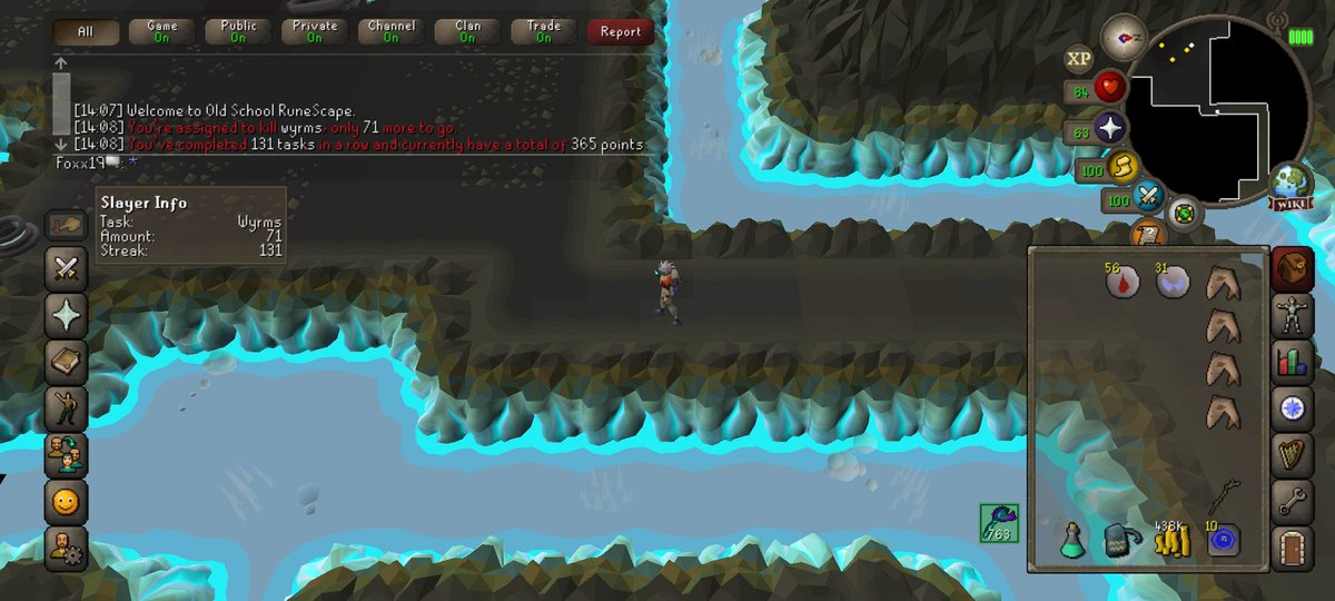 FoxxOSRS's tweet photo. Close to halfway through this Slayer task and I'm already almost at 500k. 🤩 https://t.co/vDpsVCx8Qh