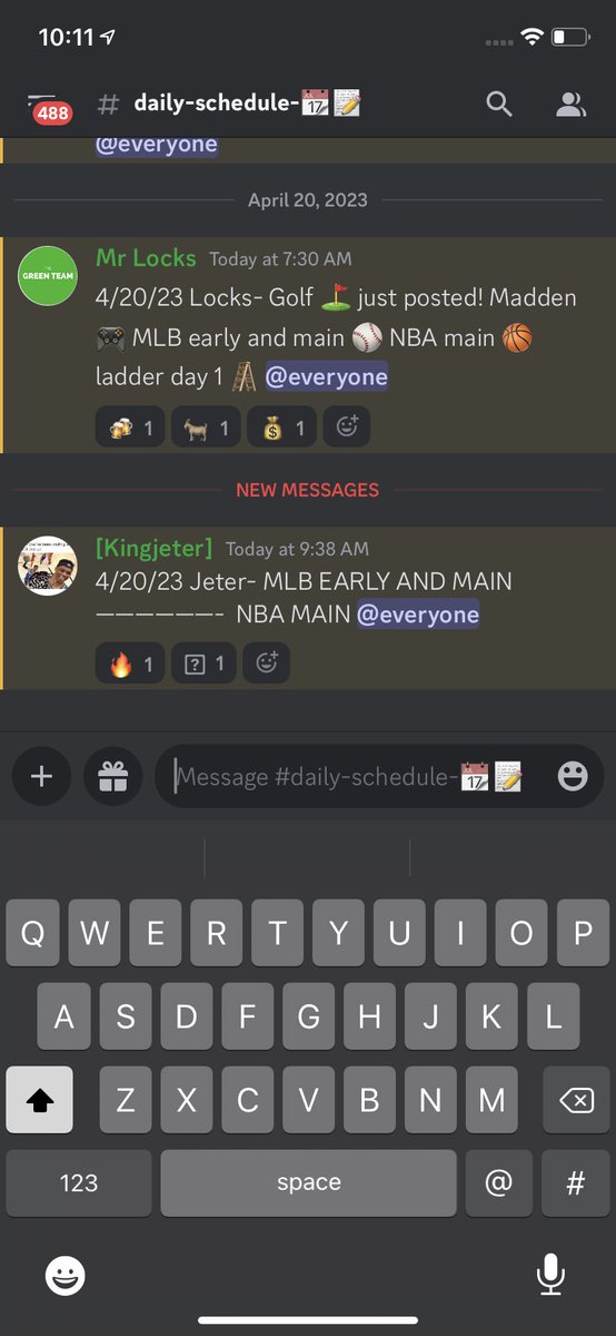 LOCKSandCHALKS's tweet photo. Hop in the free discord! We have a nice schedule of action today for DraftKings and FanDuel contests as well as Sportsbook! Link in bio 

#dfs #fanduel #DraftKings #lineups #mlb #nba #nbadfs #golf #mlbdfs #gamblingtwitter #dfsgolf #dksportsbook #fdsportsbook #dk #fd #dfsnba https://t.co/q6QHzMON6w