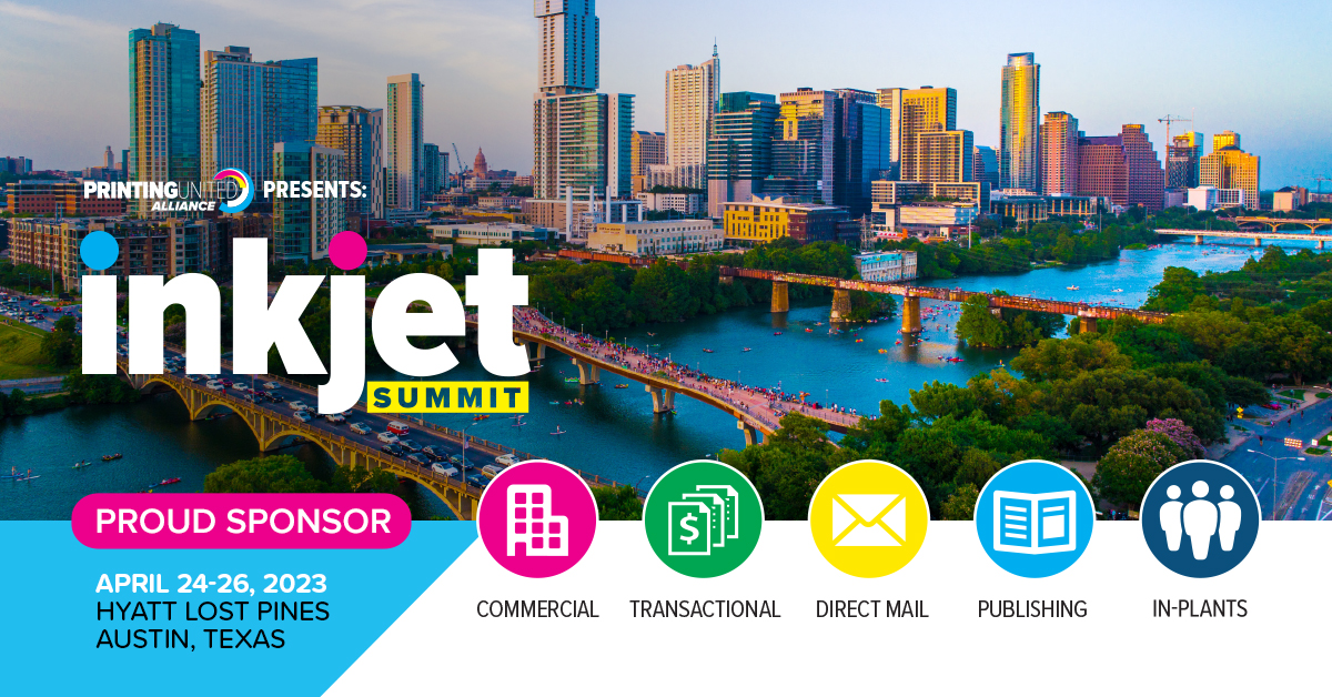 MullerMartiniNA's tweet photo. We are excited about the upcoming Inkjet Summit 2023 in Austin, Texas! April 24-26, 2023!
The Inkjet Summit is a free, all-inclusive experience for qualified attendees. Learn more at https://t.co/XSqdnbqGXN
#mullermartini #yourstrongpartner #printing #IJS2023 #InkjetSummit https://t.co/Jf4hhnUp1A