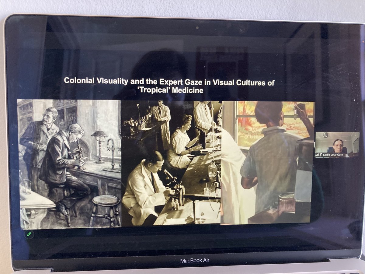 @SadieLevyGale on ‘colonial visuality’ and how visual propaganda was used to establish the discipline of ‘tropical’ medicine. <a href="/ArtHxProject/">Art Hx</a> #NNMHR2023
