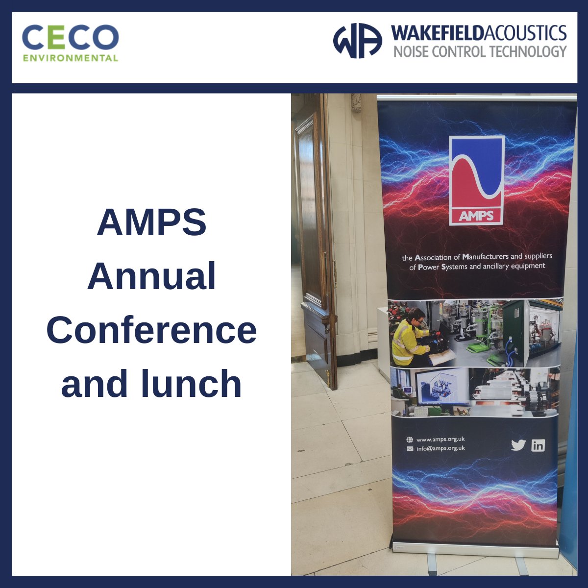 WAL_noise's tweet image. Today Robert Lomax and Chris Carlton are attending the AMPS Annual Conference and lunch. It is always good to listen and learn about current challenges and developments in the power industry as well as catching up with clients existing and new.

#ampsconference #outoftheoffice