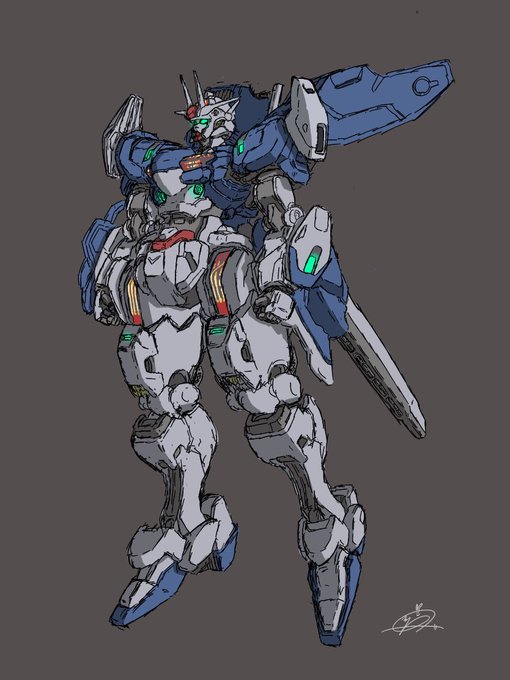 エアリアル改修型の落書き描き方を模索してる 