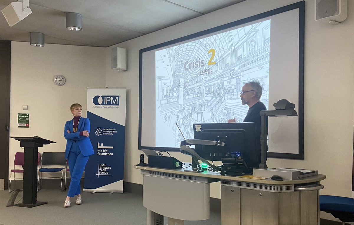 David Rudlin and Lucy Montague giving a 10min rundown of the 5 high street crisis periods.

From the 1960s to 2017/18. Crisis is the norm?…

#GoodGrowth